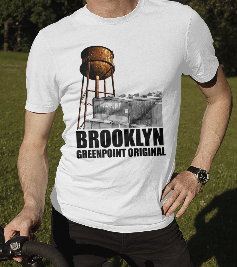 Brooklyn Greenpoint Original Water Tower Skyline T-Shirt
