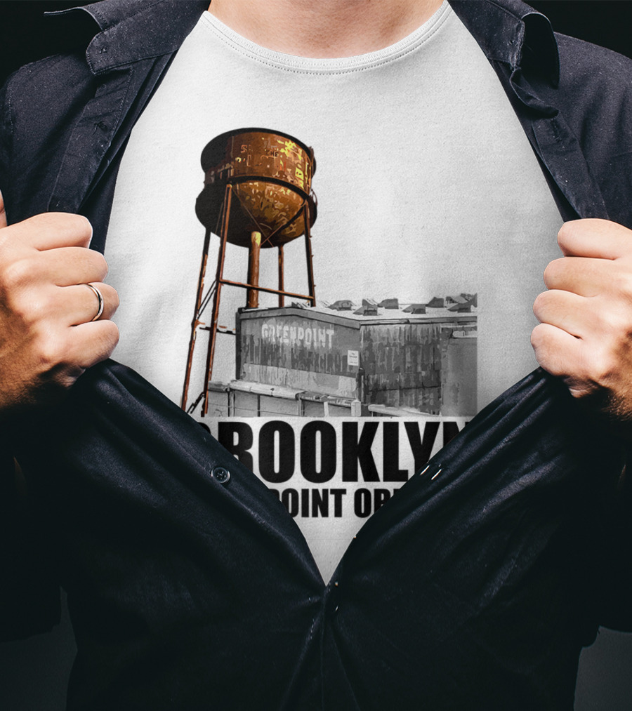 Brooklyn Greenpoint Original Water Tower Skyline T-Shirt