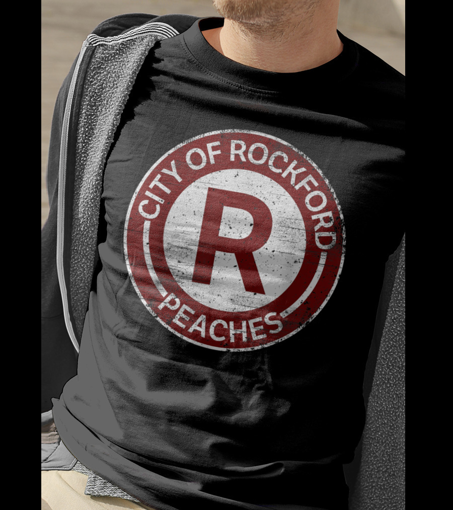City Of Rockford Peaches Feminist Baseball T-Shirt