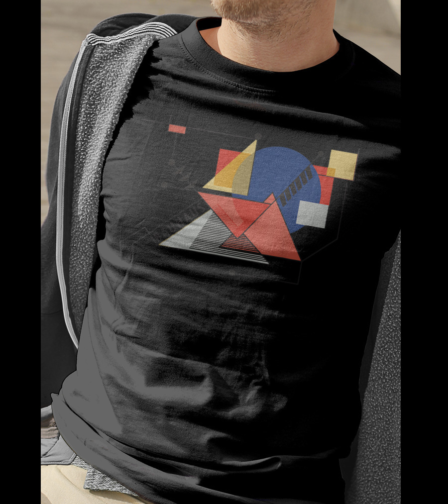 Bauhaus Movement Geometric Abstract 1919 Reproduction T-Shirt
