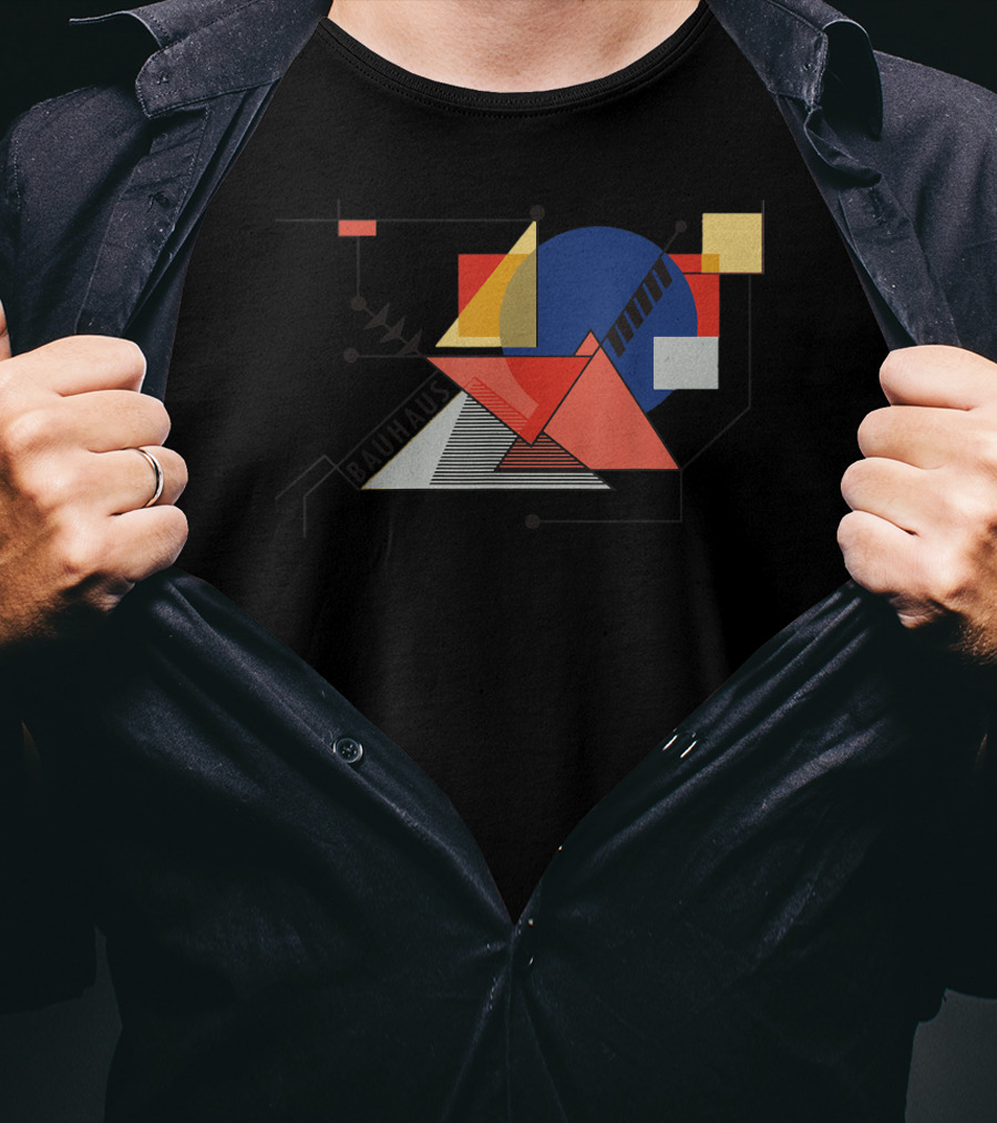 Bauhaus Movement Geometric Abstract 1919 Reproduction T-Shirt