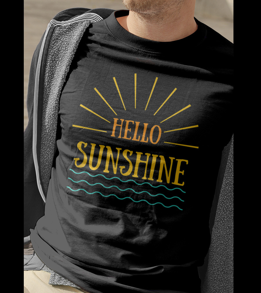 Hello Sunshine Be Kind Inspirational Positive Mom Cute T-Shirt