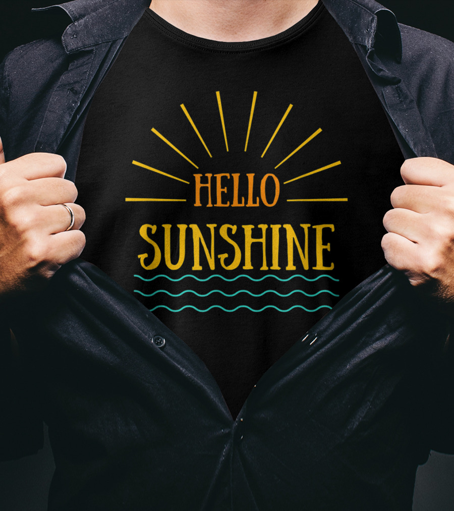 Hello Sunshine Be Kind Inspirational Positive Mom Cute T-Shirt