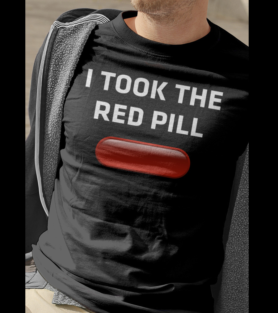 I Took The Red Pill Matrix Choice Decision With Iconic T-Shirt