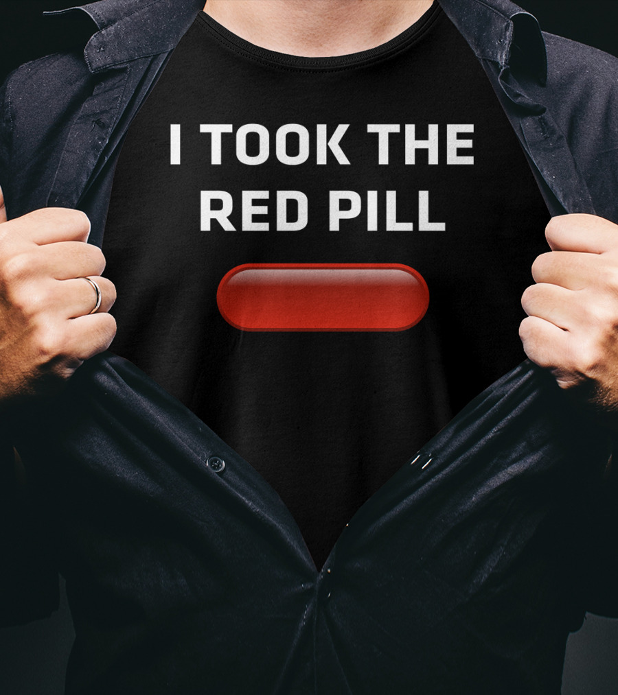 I Took The Red Pill Matrix Choice Decision With Iconic T-Shirt