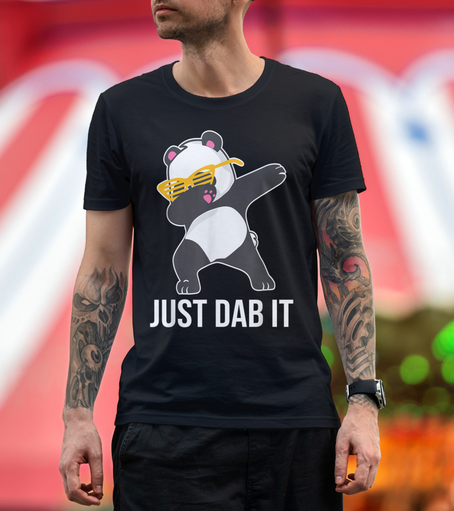 Just Dab It Panda With Sunglasses Dabbing T-Shirt