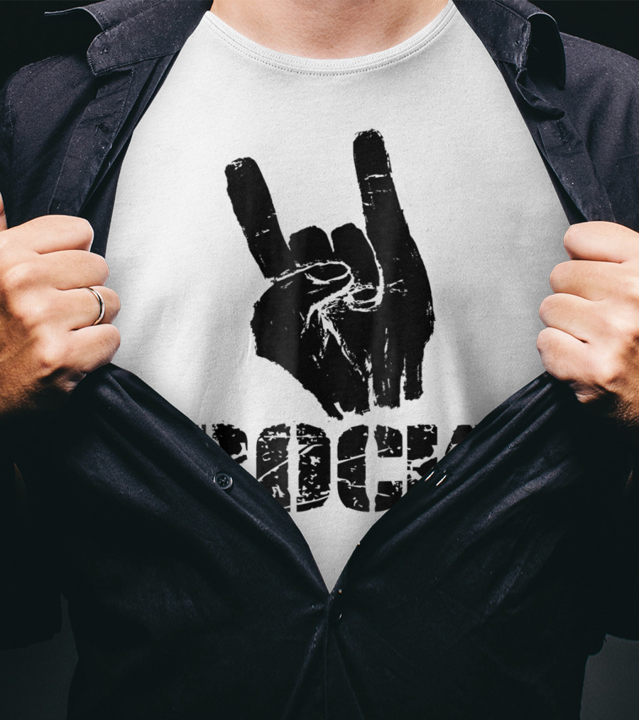 Born To Be Rock Star Hand Horns Rock Gesture T-Shirt
