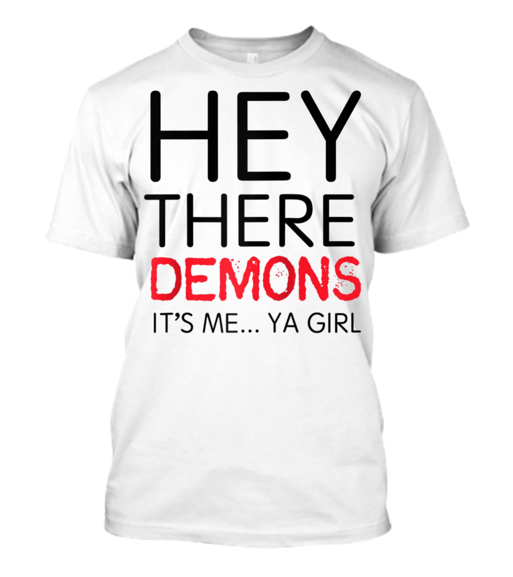 BuzzFeed Unsolved Hey There Demons It's Me Ya Girl Raglan Baseball T-Shirt