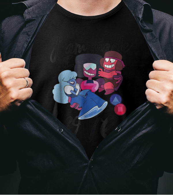 CN Steven Universe I Am Made Of Love Fusion Garnet Sapphire Ruby T-Shirt