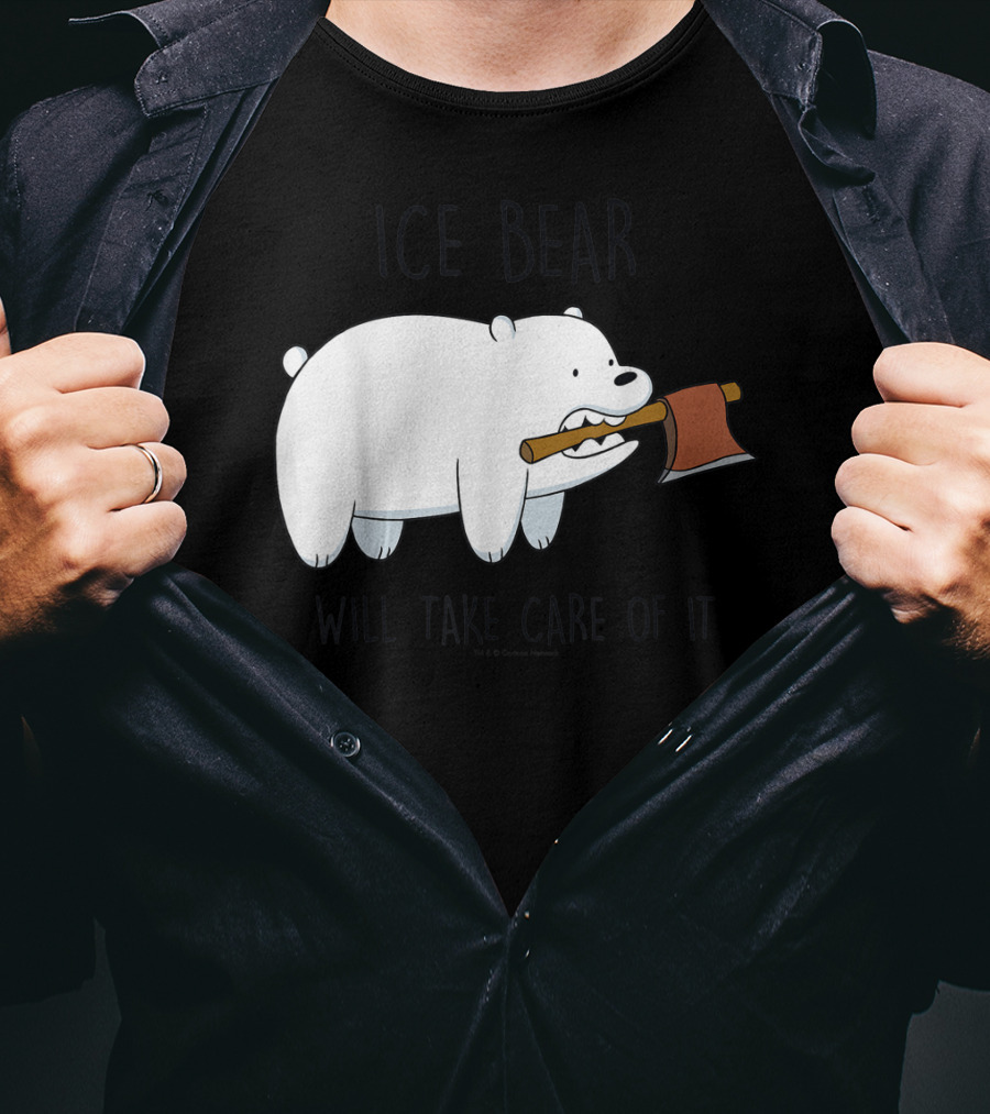 CN We Bare Bears Ice Bear Will Take Care Of It Cartoon Network T-Shirt
