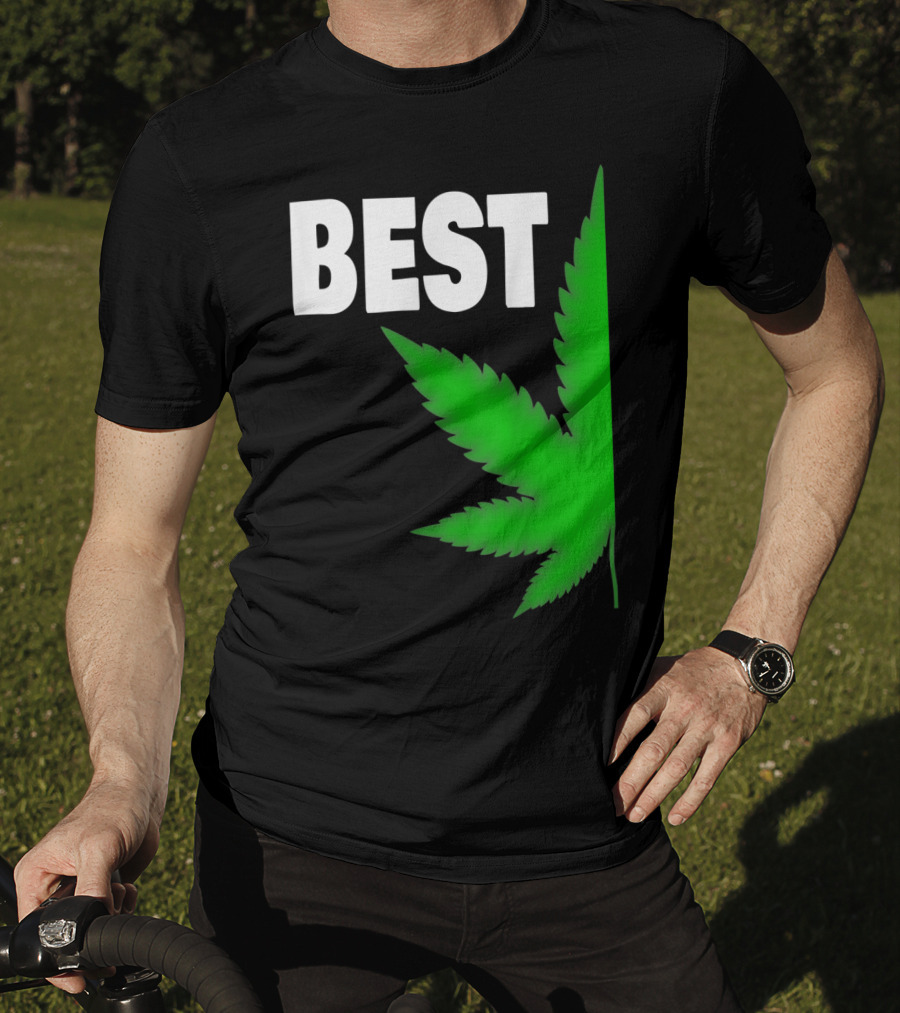 Couple Matching Best Buds BFF Marijuana Leaf Best T-Shirt