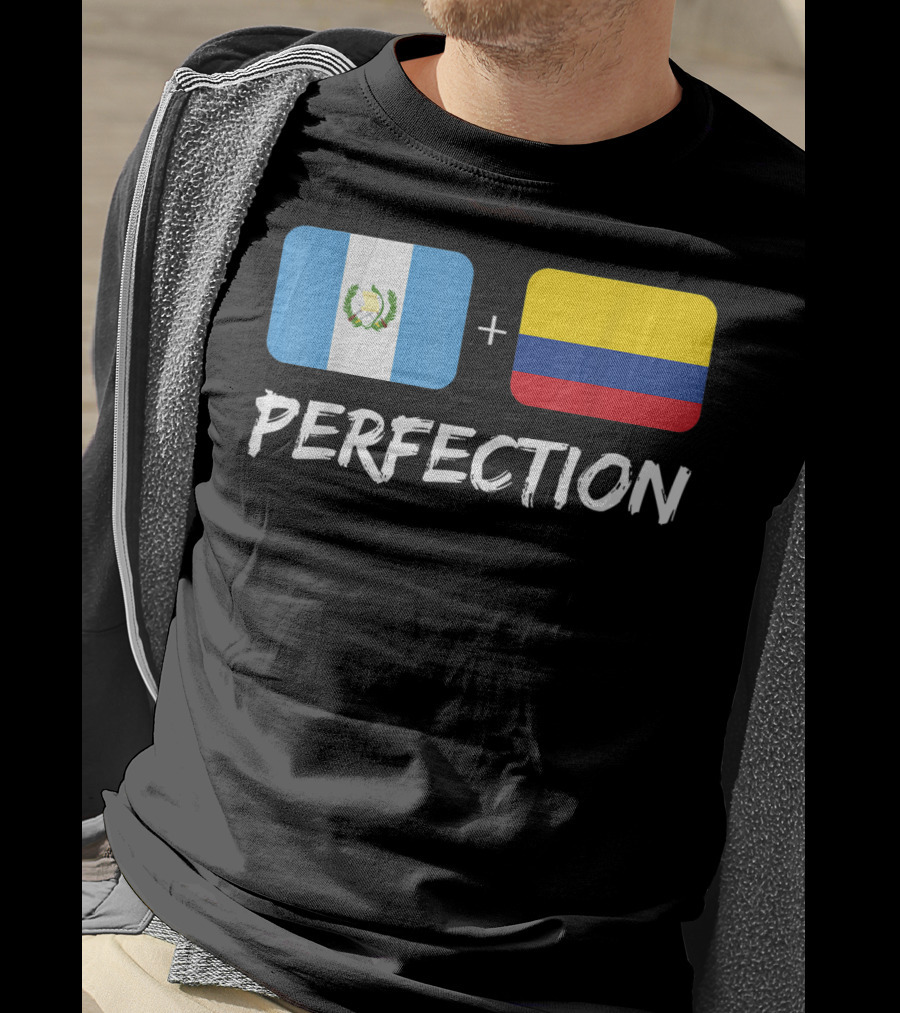 Guatemalan Flag Plus Colombian Flag Equals Perfection T-Shirt
