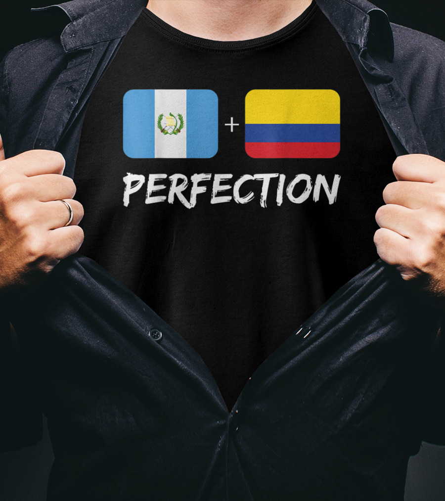 Guatemalan Flag Plus Colombian Flag Equals Perfection T-Shirt