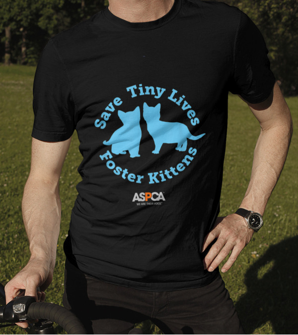 ASPCA Save Tiny Lives Foster Kittens Blue T-Shirt