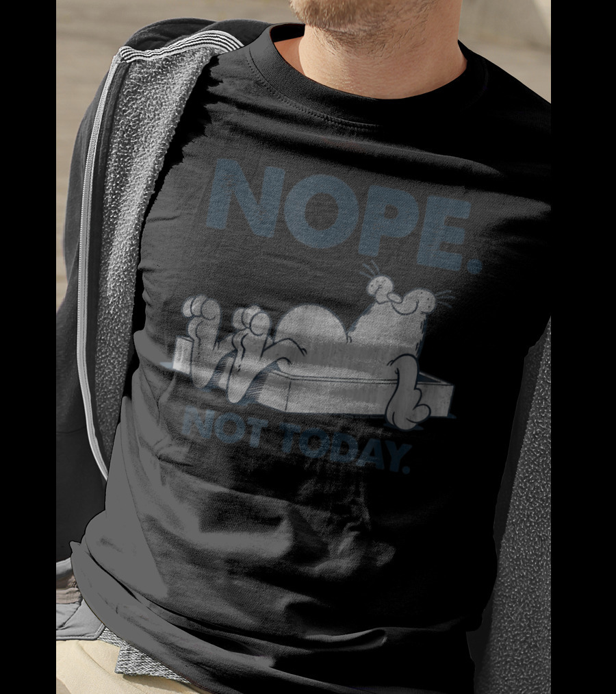 Nope Not Today Garfield T-Shirt