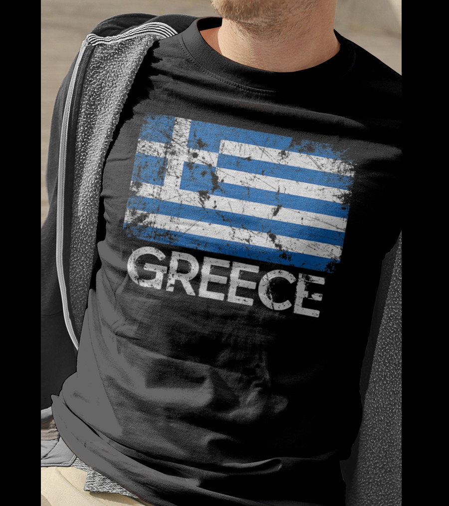 Greece Vintage Flag Greek Design Made In Greece T-Shirt