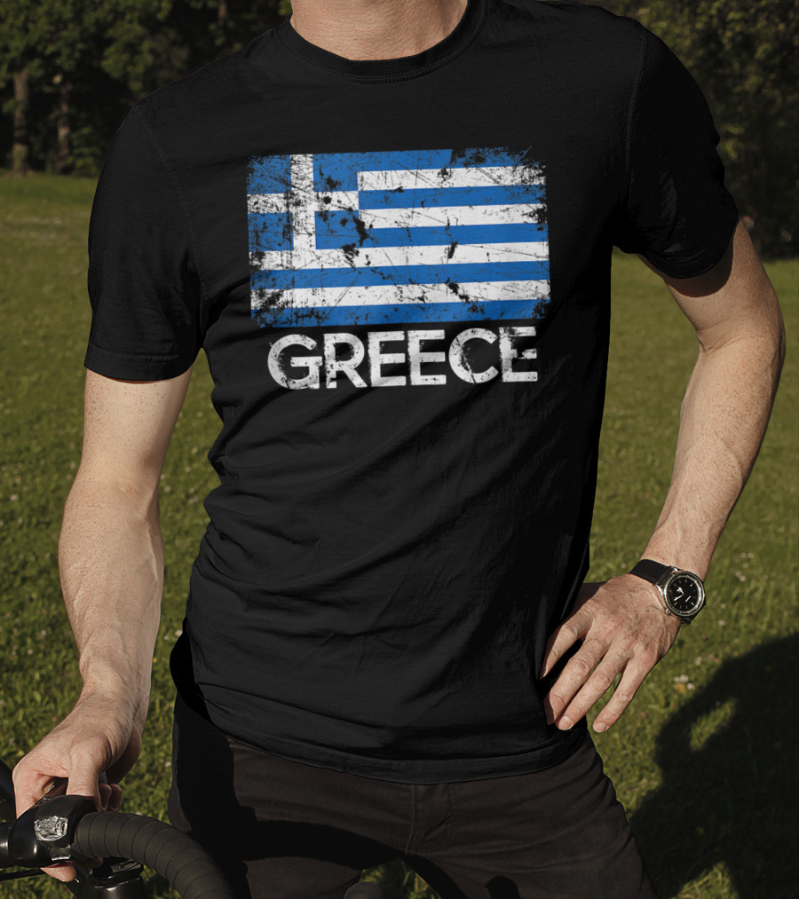 Greece Vintage Flag Greek Design Made In Greece T-Shirt