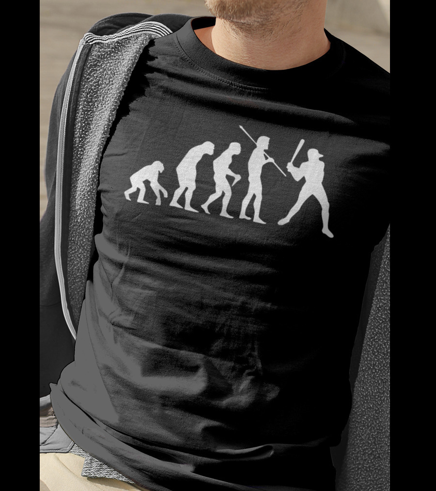 Evolution Of Baseball Player T-Shirt