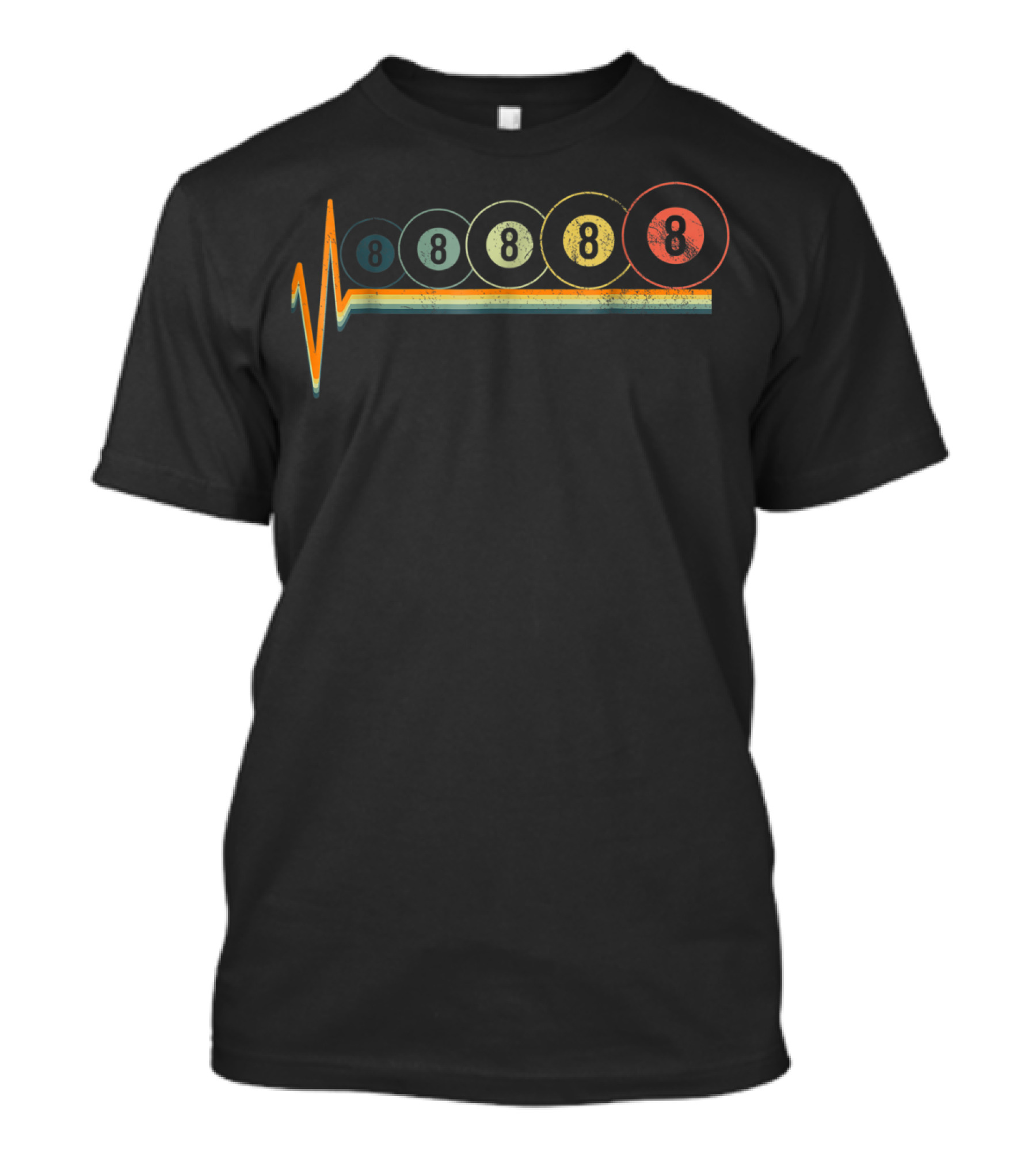 Eight Ball Heartbeat Billiards T-Shirt