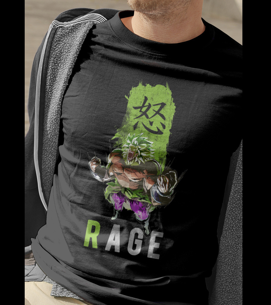Broly The Legendary Fighter Rage Anger Power Burst T-Shirt