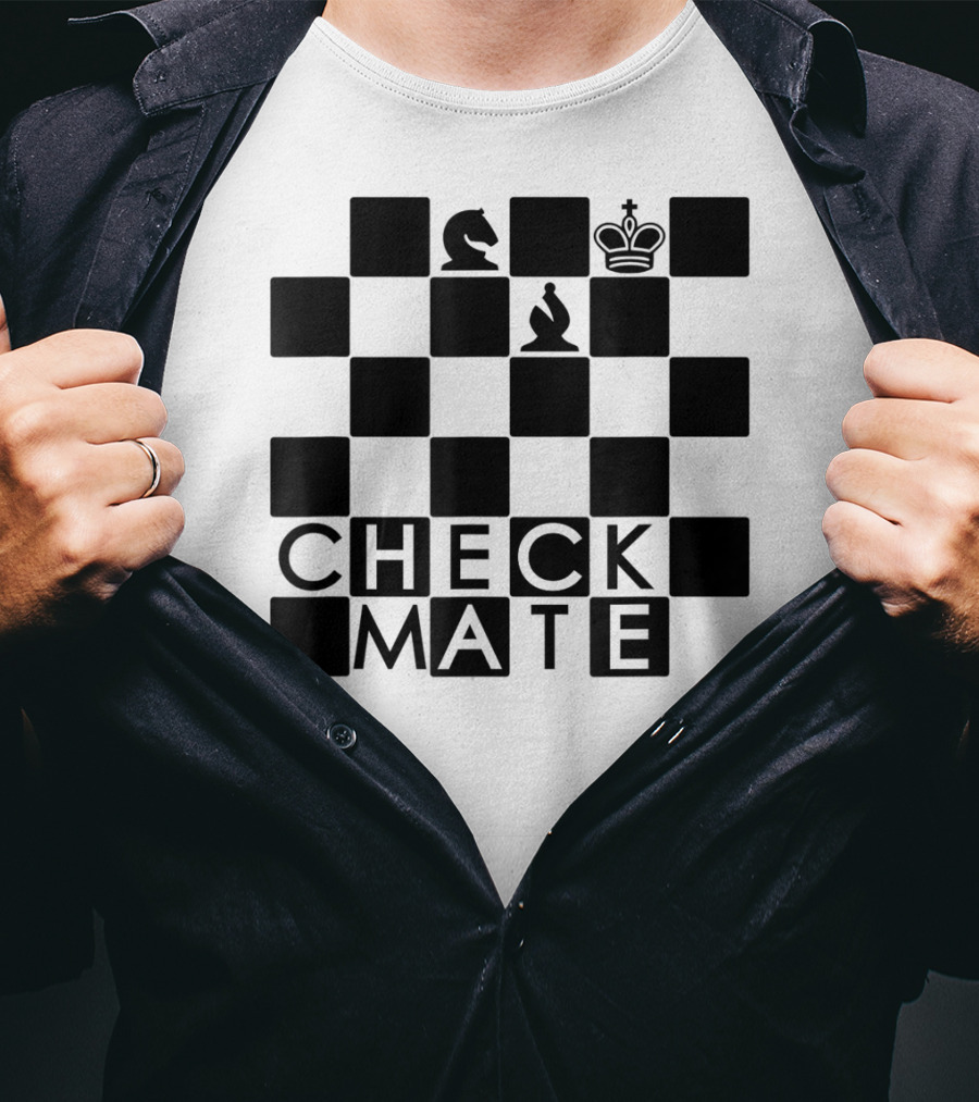 Chess Board Checkmate Knight Bishop King T-Shirt