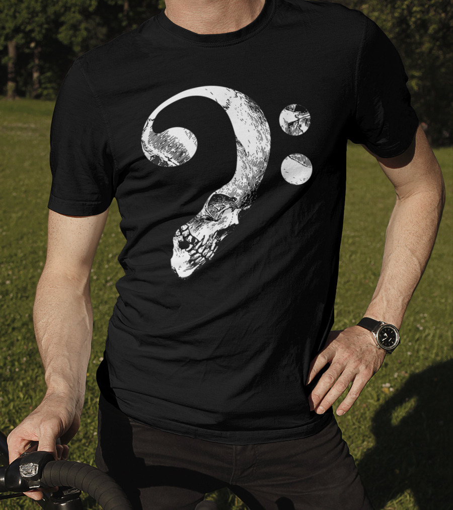 Cool Skull Bass Clef Musician Music Lover T-Shirt
