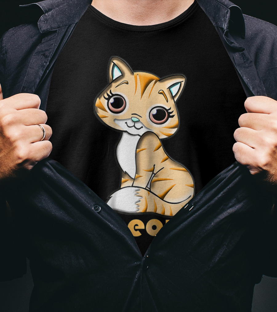 Meow Cutie Cat Adorable Feline T-Shirt