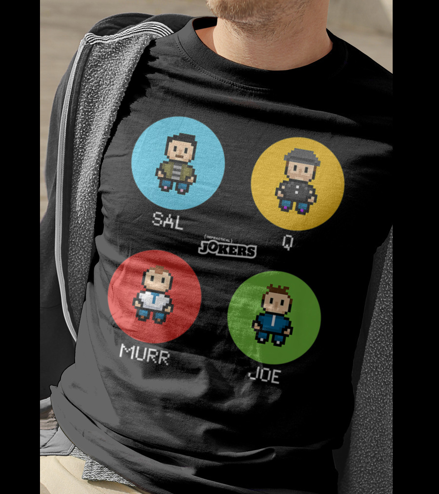 Sal Q Murr Joe Impractical Jokers Pixel T-Shirt