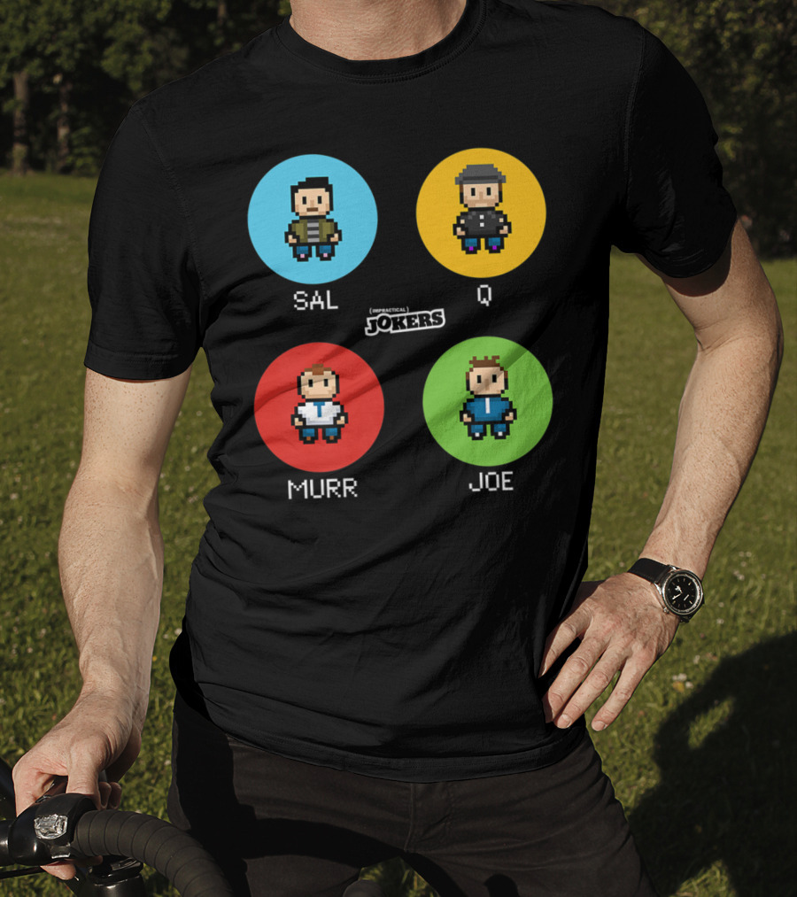Sal Q Murr Joe Impractical Jokers Pixel T-Shirt