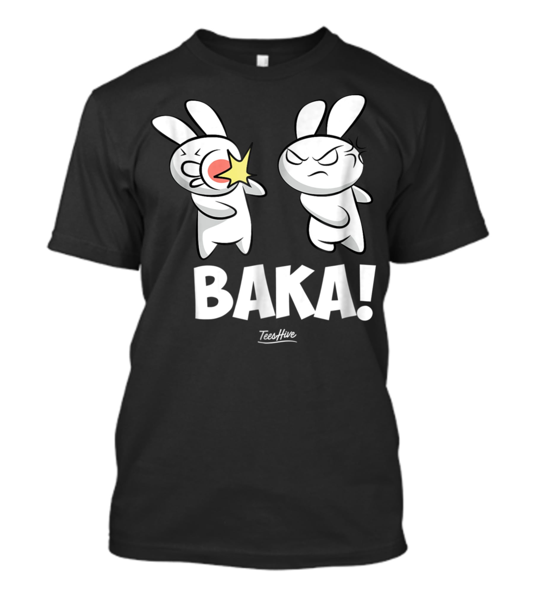 Baka Anime Rabbit Slap Funny Japanese Anime Lover T-Shirt