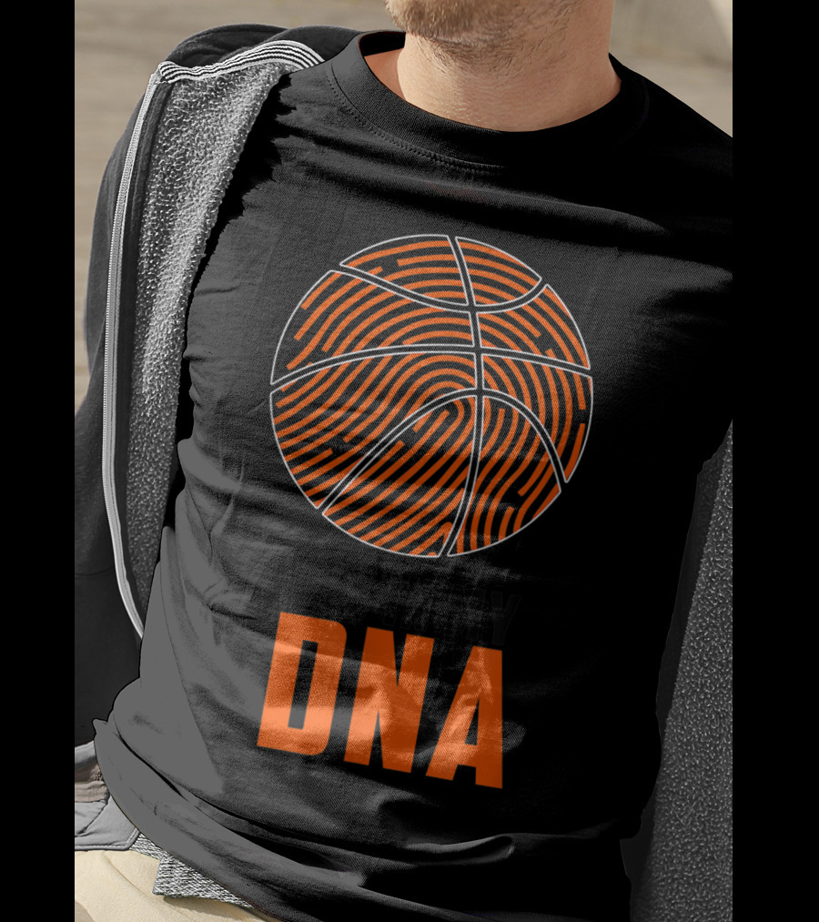 It's In My DNA Basketball Fingerprint Circle T-Shirt
