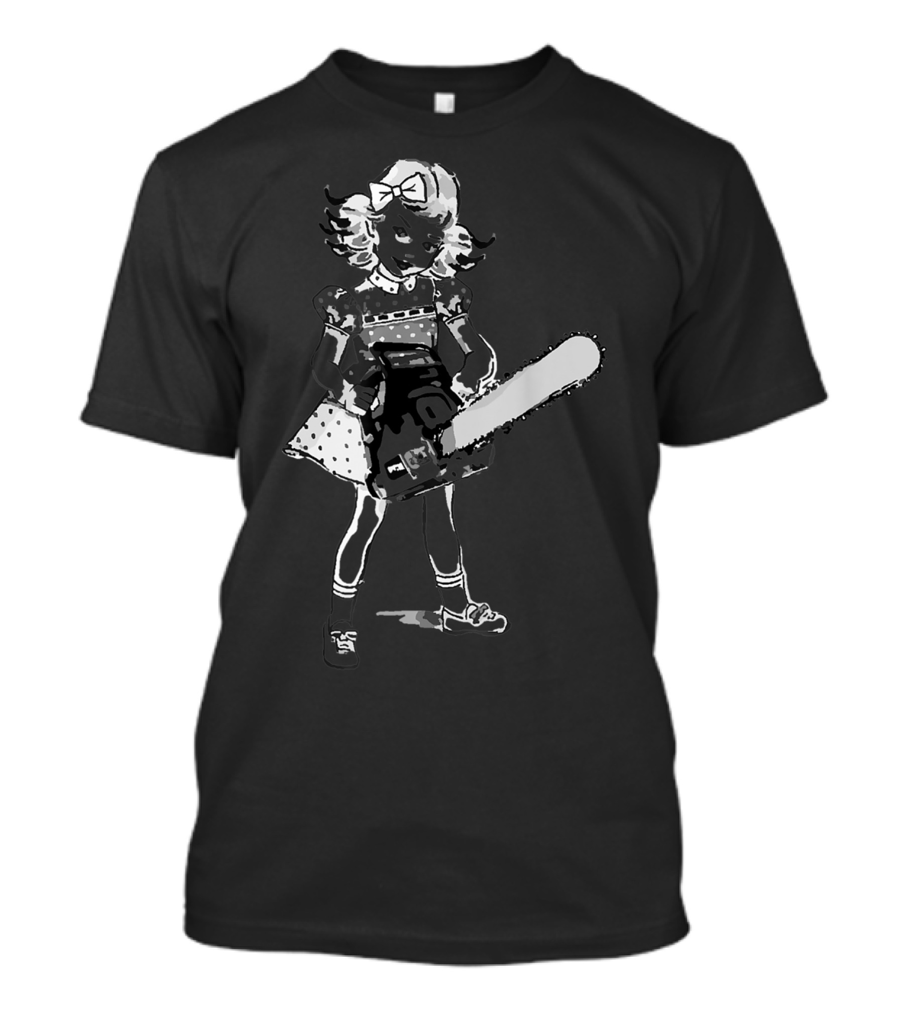 Chainsaw Girl Punk Goth Horror Aesthetic T-Shirt