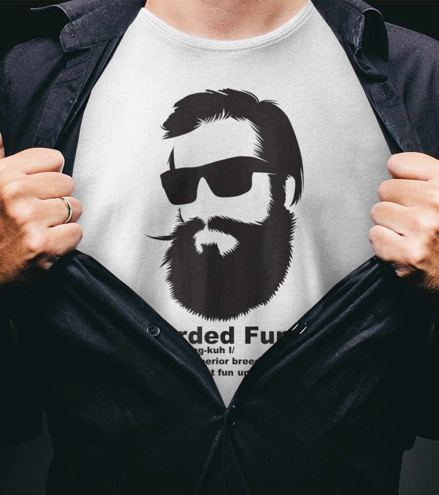 Bearded Funcle My Fun Uncle Most Superior Uncle Coolest Fun Uncle T-Shirt