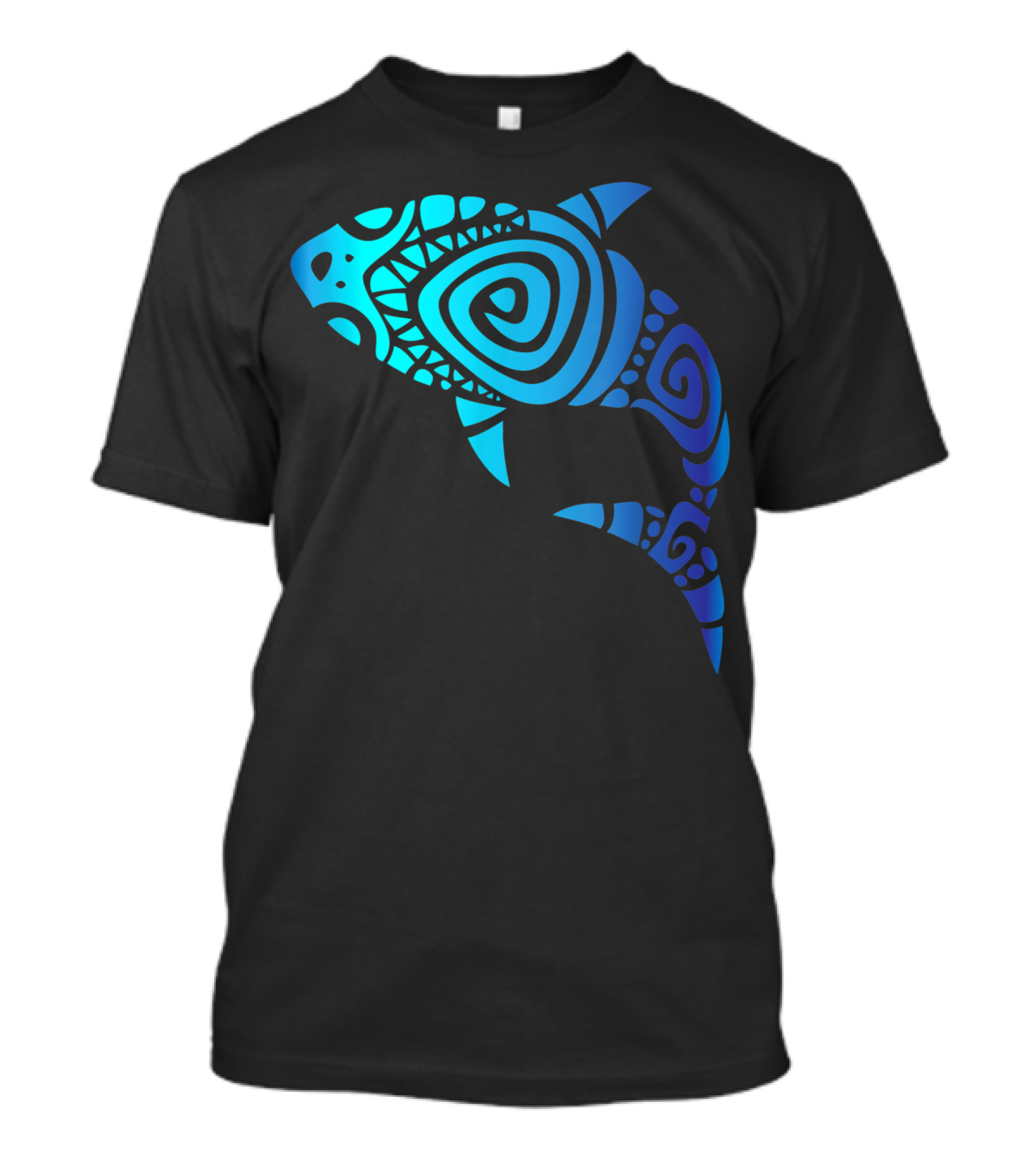 Hawaii Mano Tribal Shark Lover Week Spiral T-Shirt