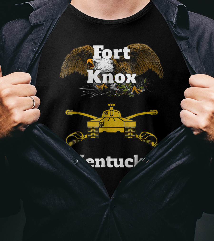 Fort Knox Kentucky Eagle And Tank Military T-Shirt