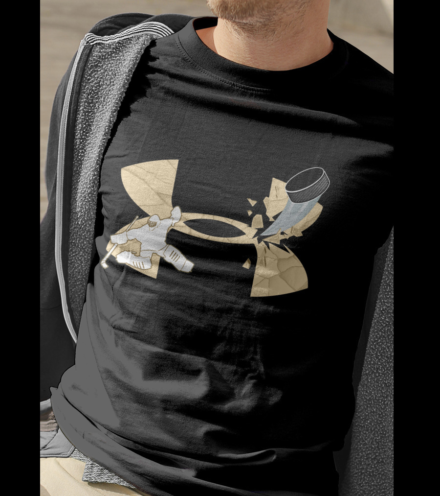 Under Armour Hockey Goalie And Puck T-Shirt