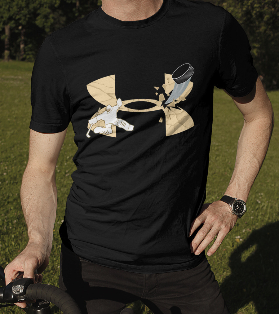 Under Armour Hockey Goalie And Puck T-Shirt