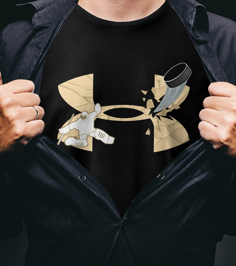 Under Armour Hockey Goalie And Puck T-Shirt