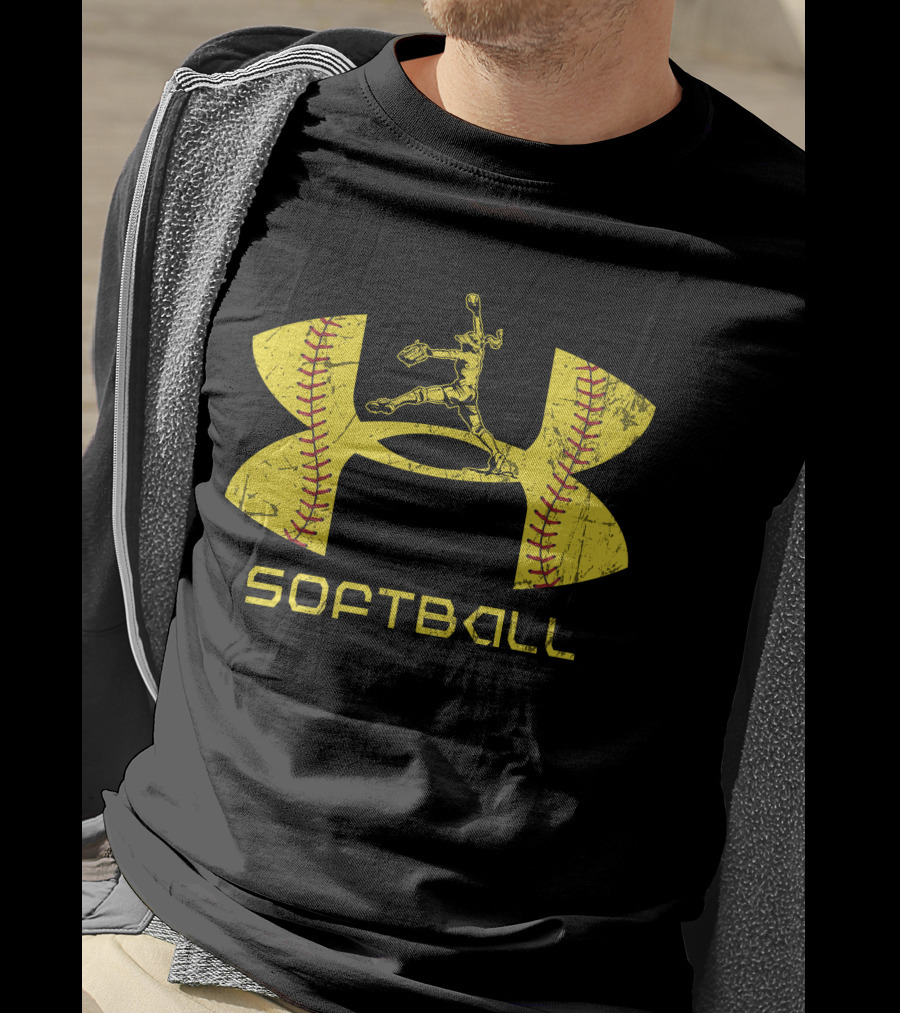 Softball Pitcher Yellow T-Shirt