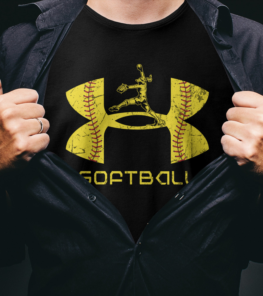 Softball Pitcher Yellow T-Shirt