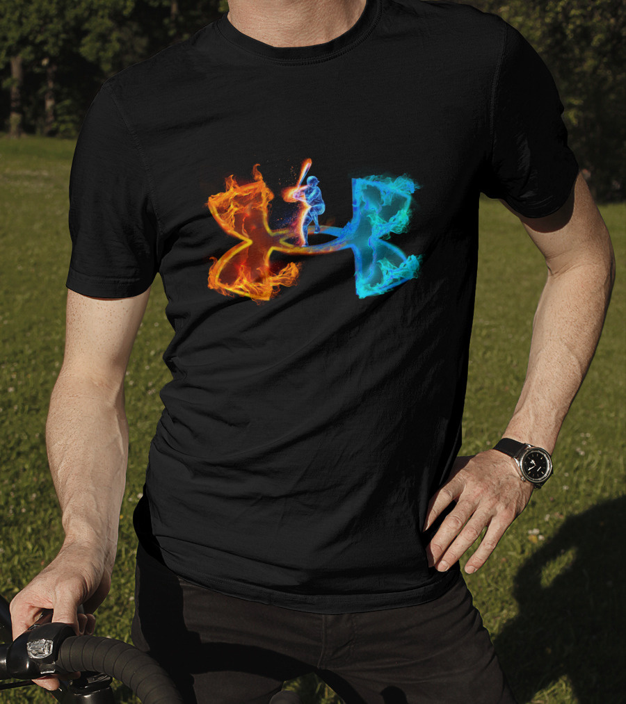 Under Armour Fiery Baseball Player T-Shirt
