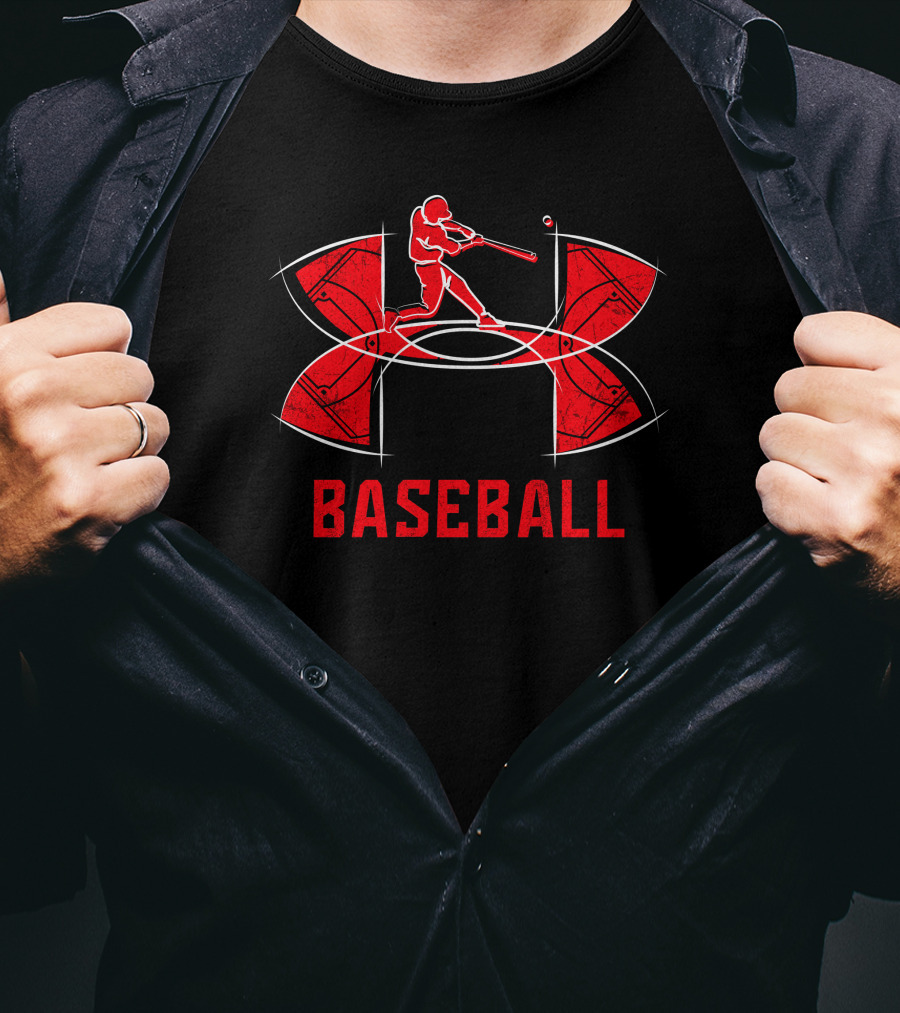 Under Armour Baseball Red Batter T-Shirt