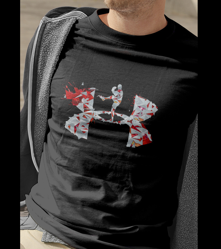 Under Armour Geometric Mma Fighter Kick T-Shirt