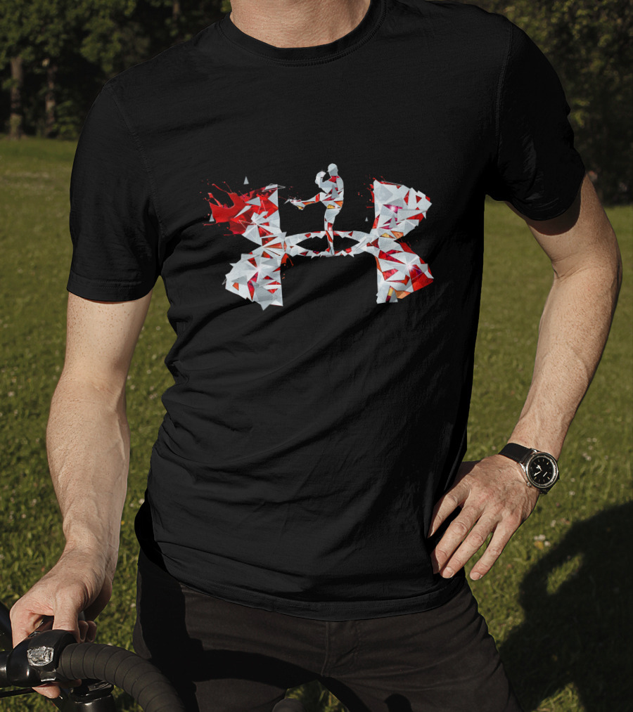 Under Armour Geometric Mma Fighter Kick T-Shirt