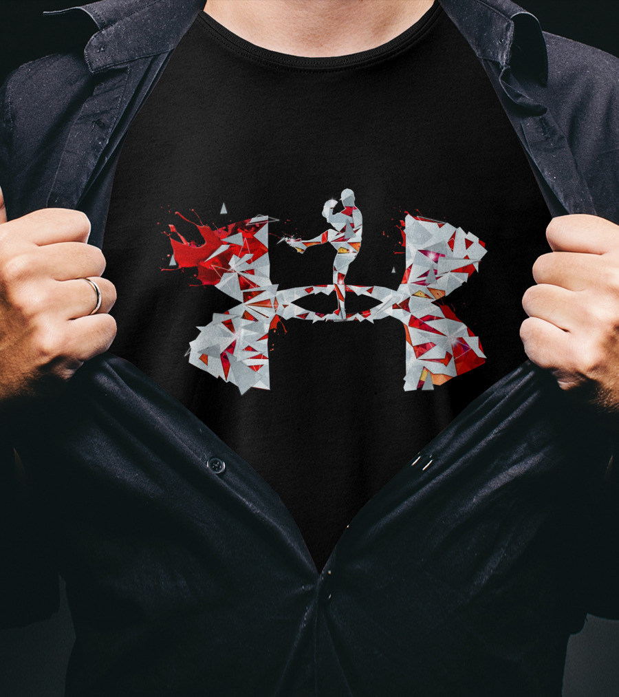 Under Armour Geometric Mma Fighter Kick T-Shirt