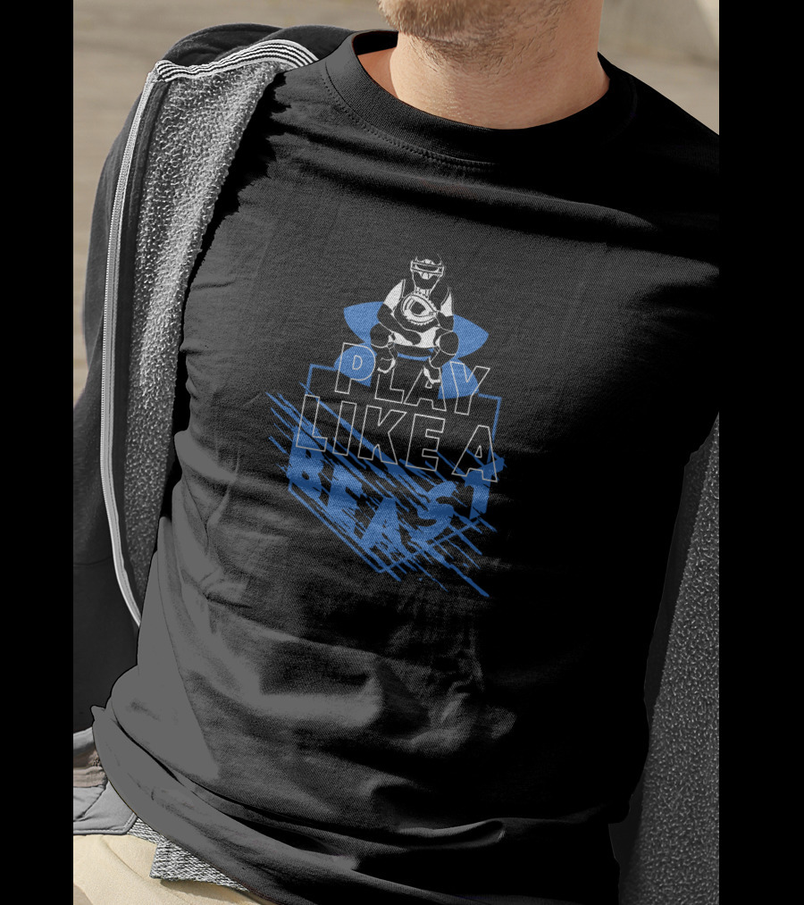 Play Like A Beast Bb181002 Catcher Baseball T-Shirt