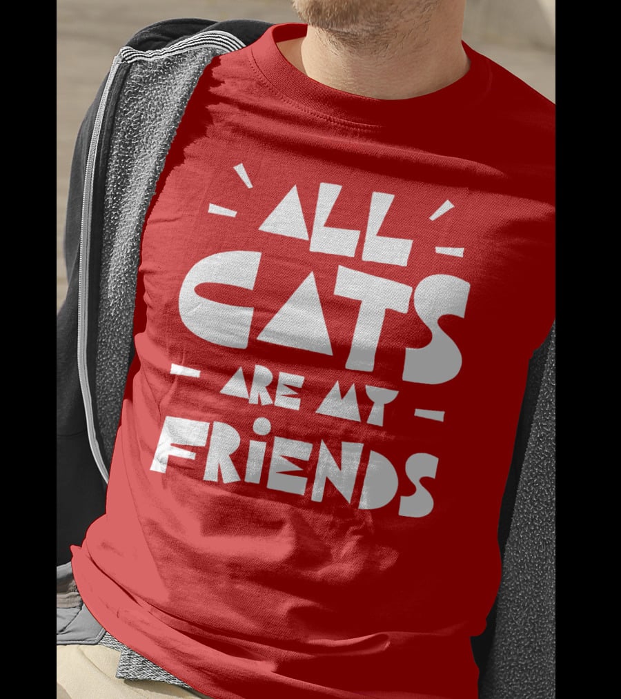 All Cats Are My Friends Cat Lover T-Shirt
