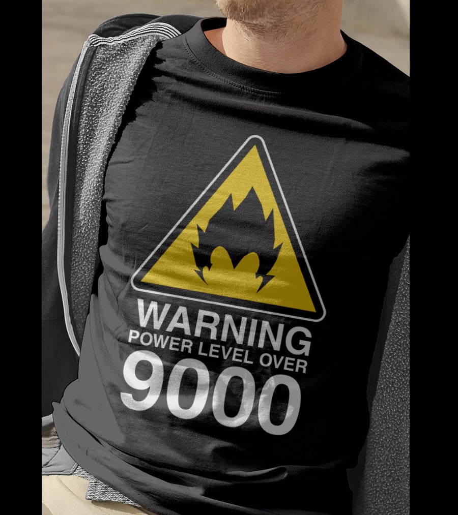 WARNING POWER LEVEL OVER 9000 T-Shirt