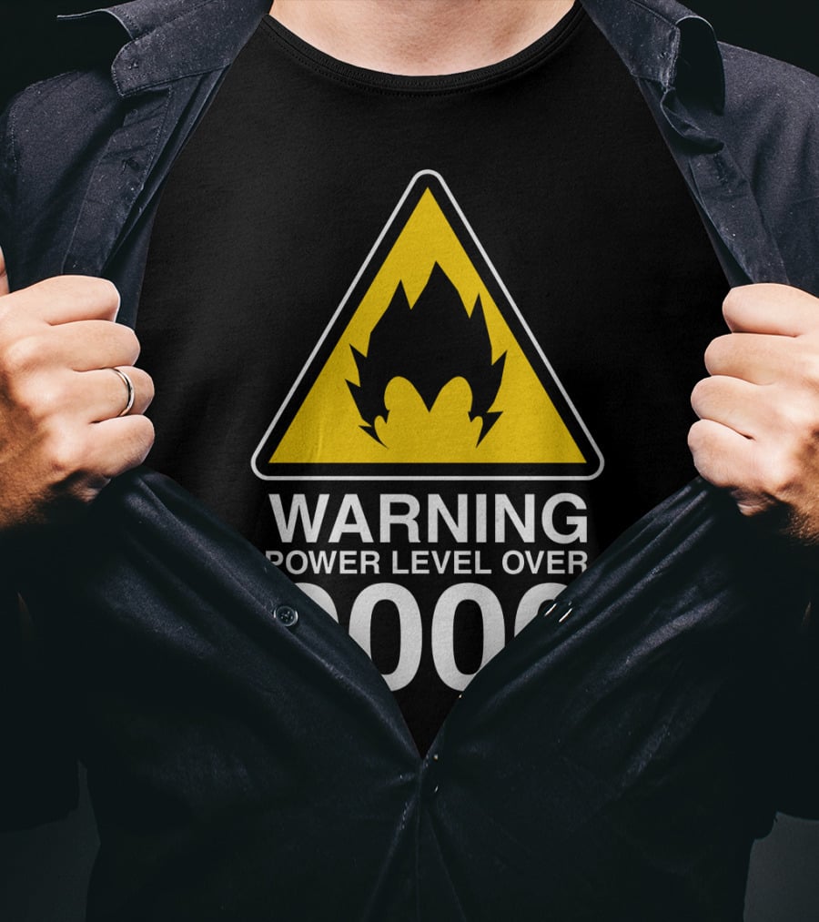 WARNING POWER LEVEL OVER 9000 T-Shirt