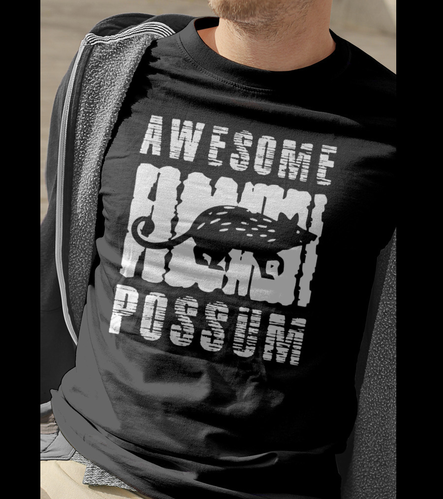 Awesome Animal Possum Rustic T-Shirt